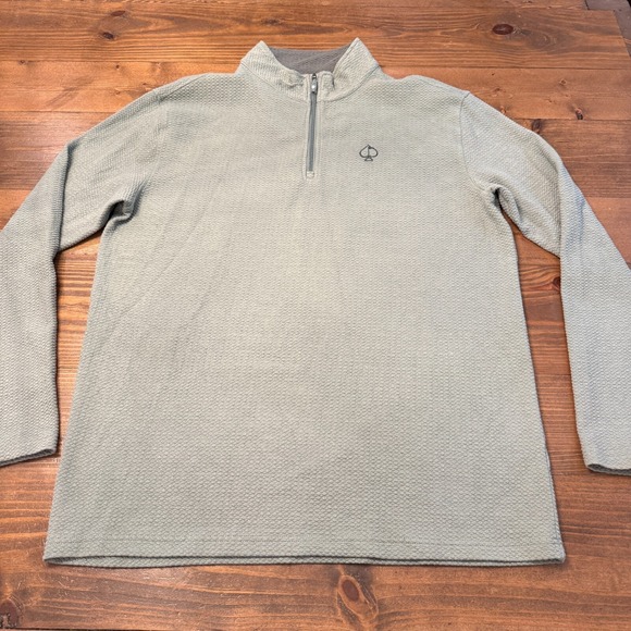 Pins‎ & Aces Golf Co 1/4 Zip Pullover Mens XL Green Performance Sweatshirt - Picture 1 of 9